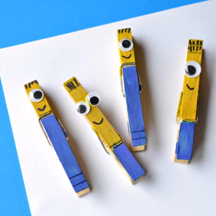 Clothespin Cute Minions