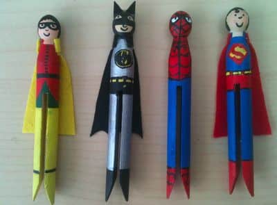 Clothespin Superhero