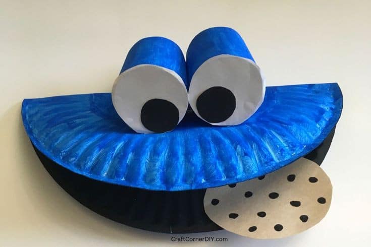 Cookie Monster Paper Plate Craft 