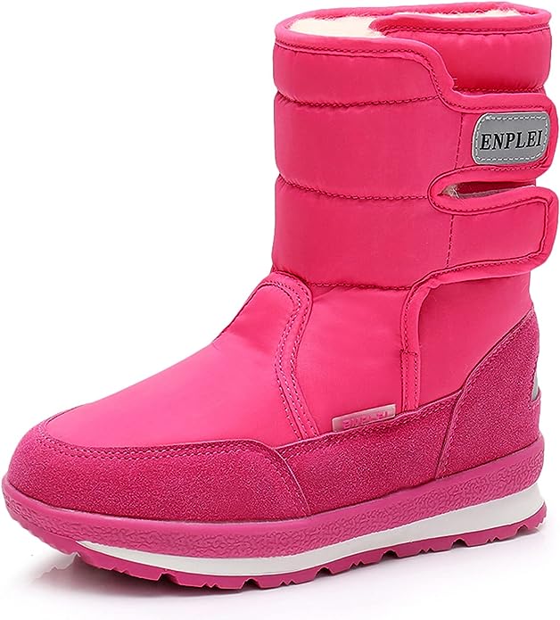 DADAWEN Kids Snow Boots