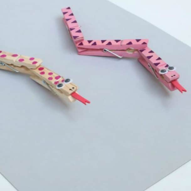 Fun Clothespin Snake