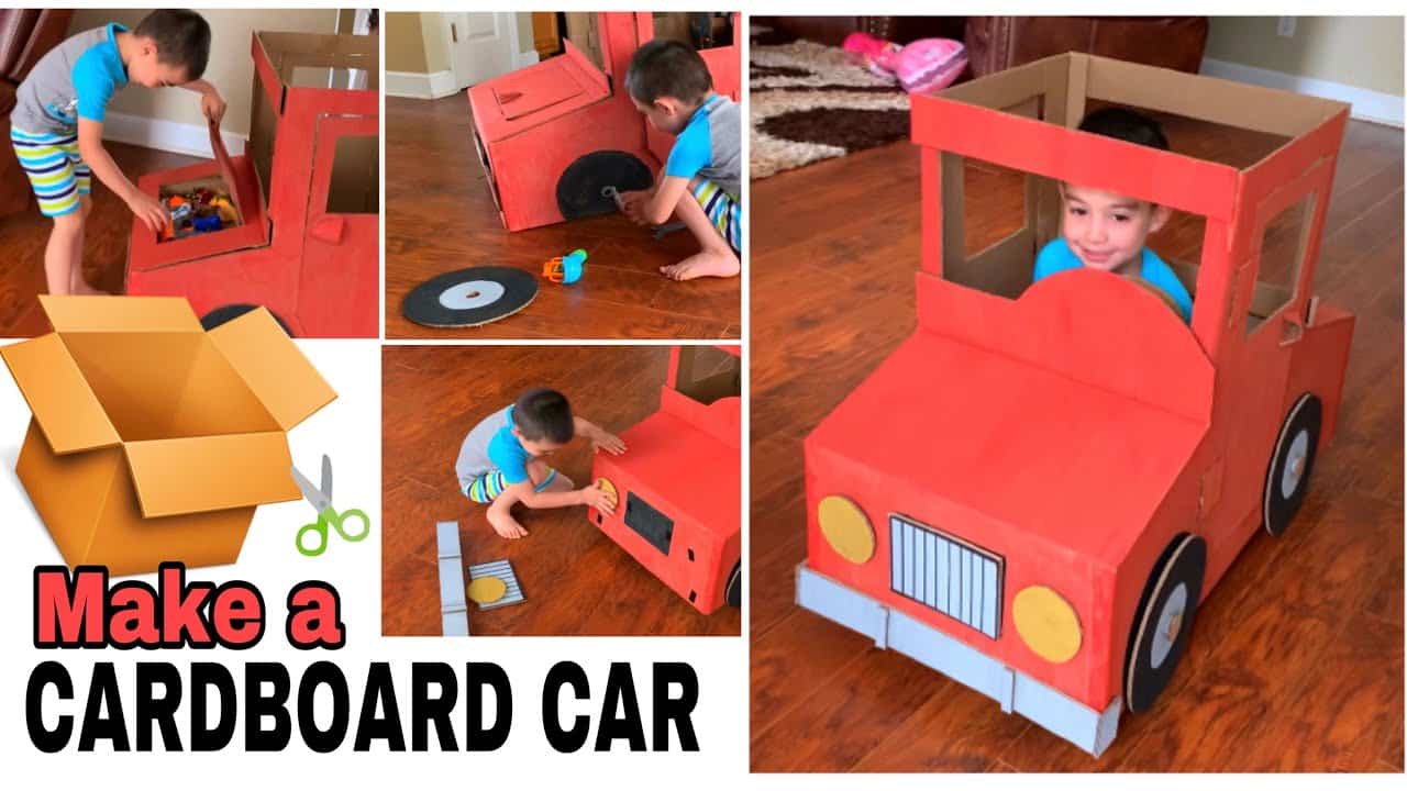 How to Make a DIY Cardboard Box Car