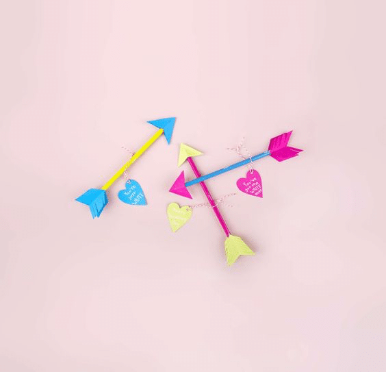 Pencil Arrow Valentine Card