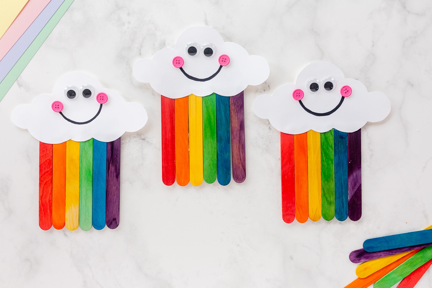 Rainbow Popsicle Sticks