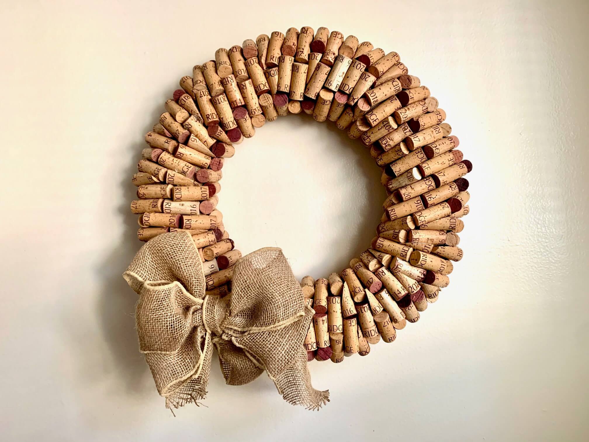 Wine Cork Wreath