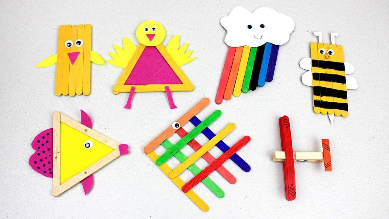 Popsicle Stick Crafts for Kids To Make Fun Things